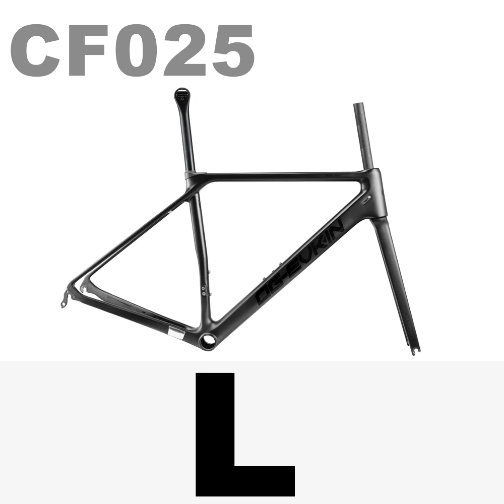 OG-EVKIN CF-025-V Carbon-Rennradrahmen Felgen-V-Brake Fahrradrahmen Schwarz BB86 700C x 25C Di2 & Mechanisch Fahrradrahmen Rahmenset Rennrad