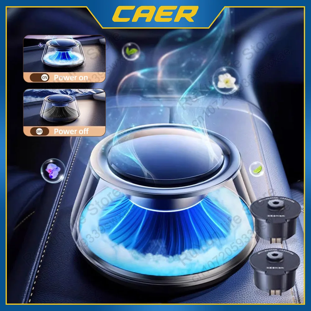 

Car Aromatherapy Machine Ornament Smart Air Fresheners Auto ON/OFF Fragrance Humidifier Solar Energy Cloud Mist Landscape Decor