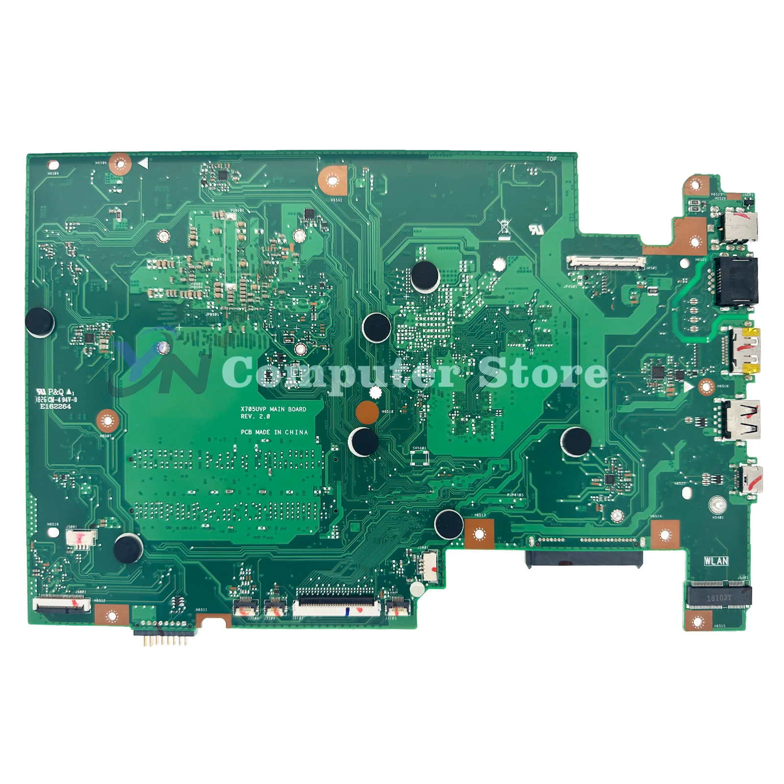 Imagem -02 - Placa-mãe para Laptop para Asus X705ua X705uar X705ub X705un X705ubp X705uvp A705u X705unr X705uf X705uq Mainboard