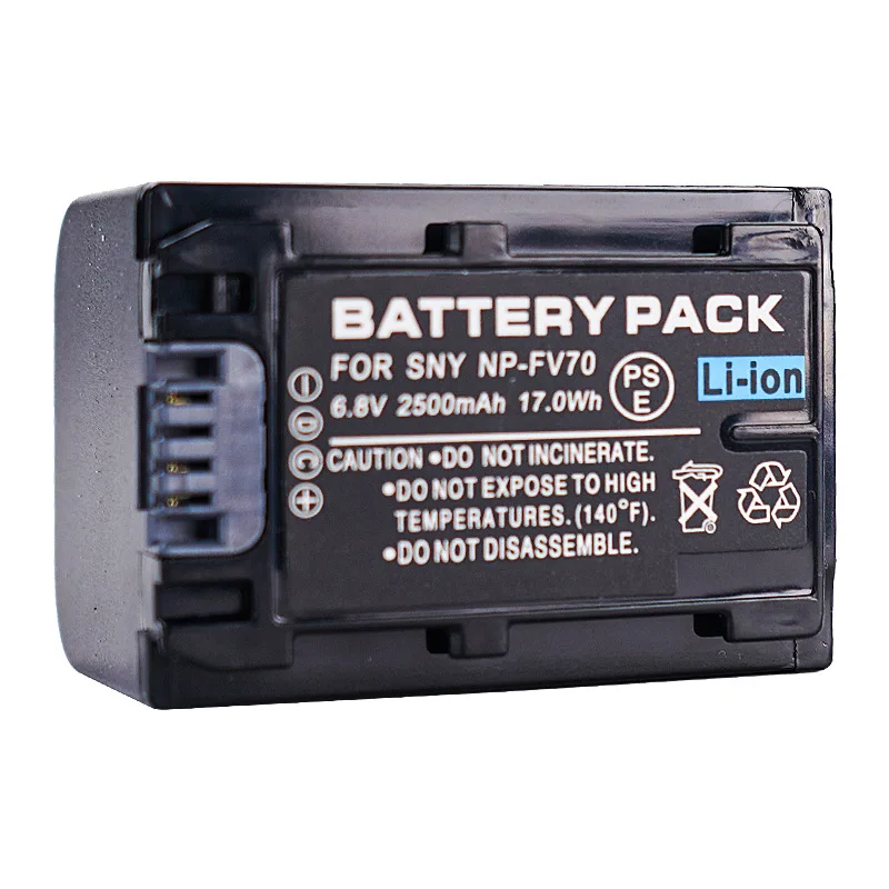 1-4PCS 2500mAh NP-FV70 Batteries NP FV70 Rechargeable batteries For Sony NP-FV70 NP-FV90 NP-FV100 FV120 HDR-SR68 DCR-SX85 DCR-S