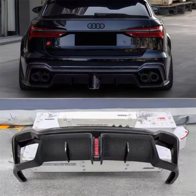 

Для Audi RS6 A6 Avant Allroad RS7 A7 A7L: задний бампер, диффузор, сплиттеры, спойлер, аксессуары, обвес из настоящего карбона