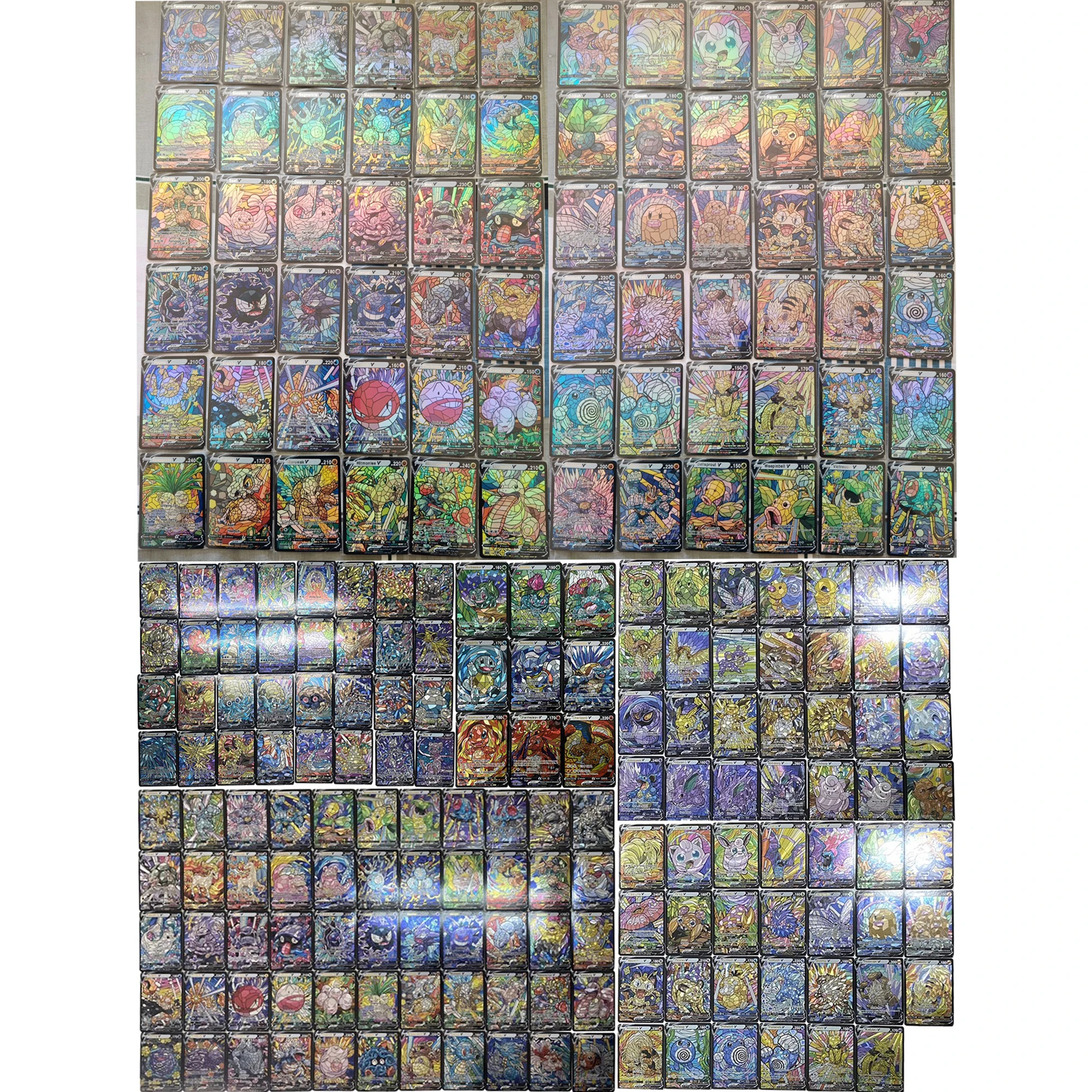 

1 коробка случайных карточек PTCG в стиле барокко, английские карточки с изображением Charizard, Venusaur, Eevee, классические аниме-карточки для коллекции