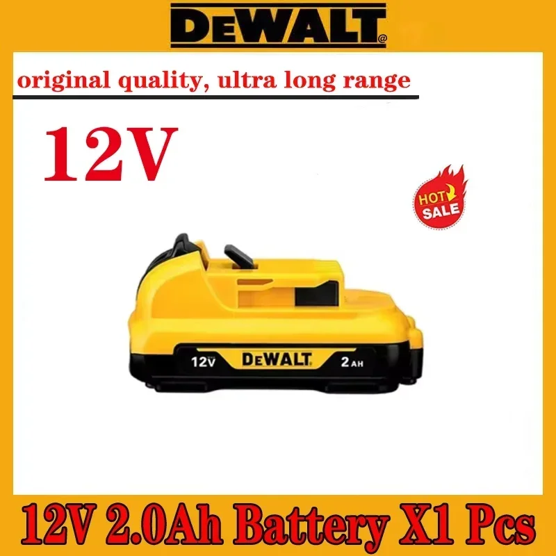 

Cordless/Rechargeable For Dewalt DCB120 Lithium ion Batteries 12V 2.0Ah Battery DCB124 DW089LG DCD701F2 Power Tools/Laser Level