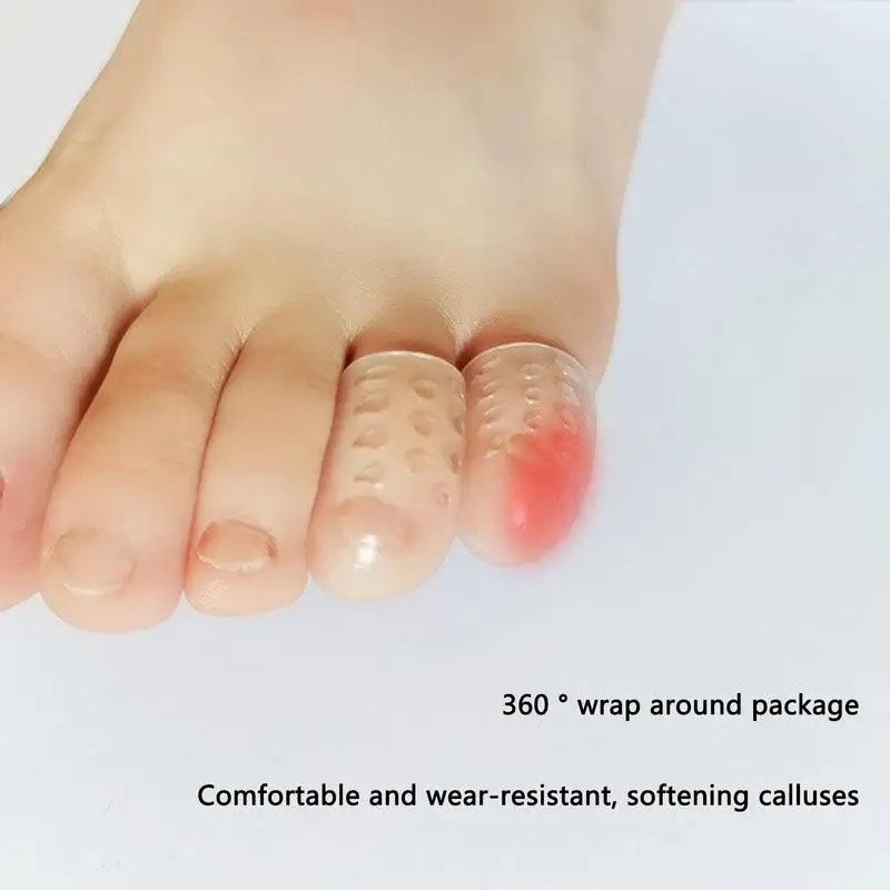 Toe Covers Silicone Breathable Anti-Friction-Toe Covers 10 Pcs Elastic Toe Caps Soft Toe Cover Protector For Ingrown Toenails