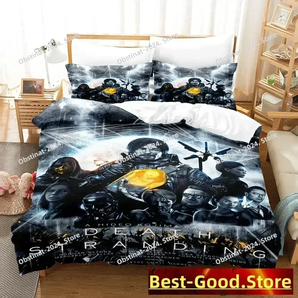 2023 Death Stranding Bedding Set Printed Bed Set With Pillowcase Duvet Cover Soft Single Double Queen Super King Size Bedroom