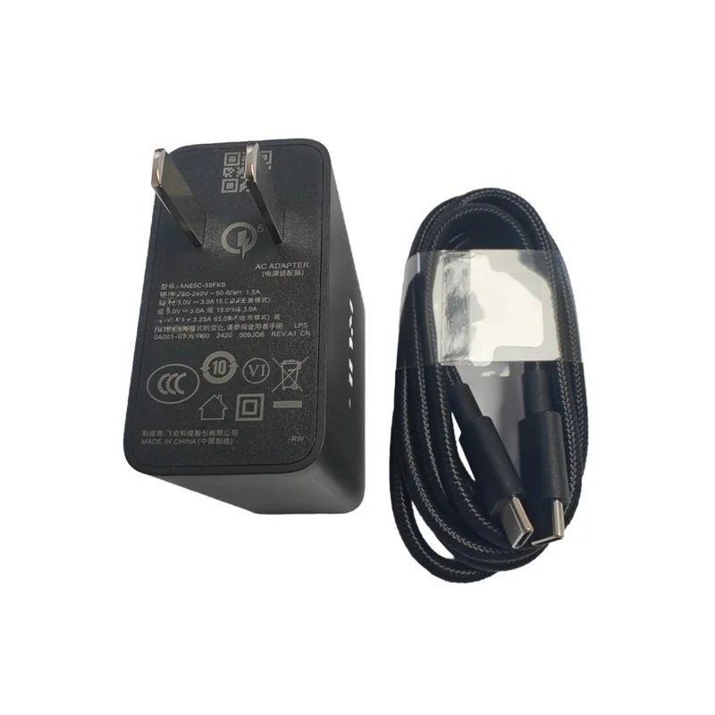 A+65W Power  Adapter PD Charger & USB-C Cable For ASUS ROG Phone 9/9 pro/8/8pro