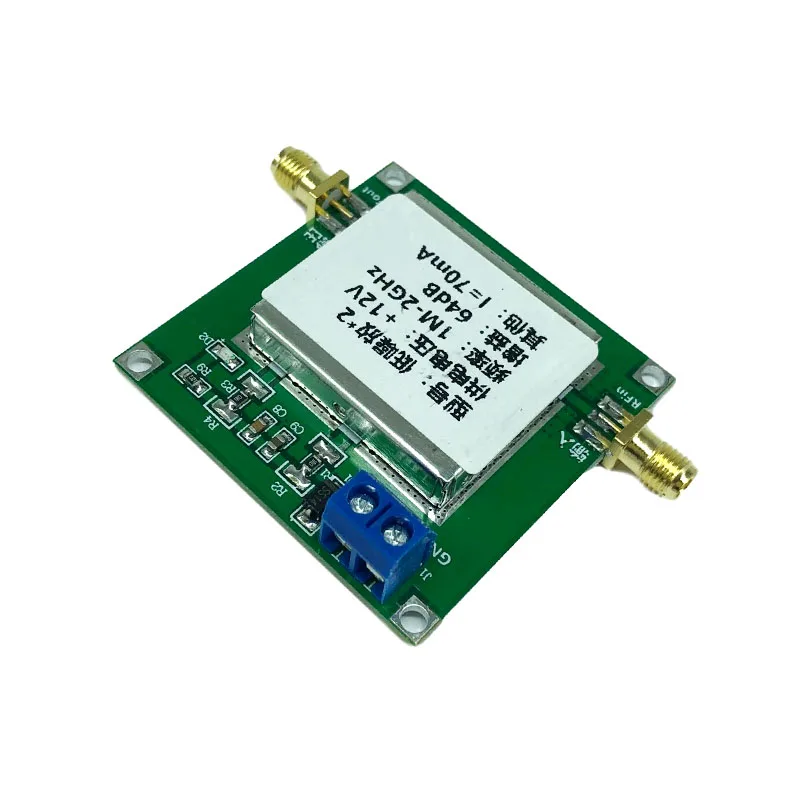 0.01-2000MHz Low Noise Amplifier (LNA) Module - 64dB Gain Broadband RF Amplifier for 0.1-2GHz Applications