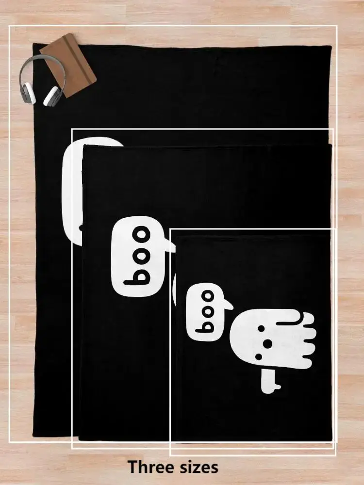 Halloween cute ghost elements flannel blankets are suitable for warmth, comfortable, soft colors, simple and suitable for multip