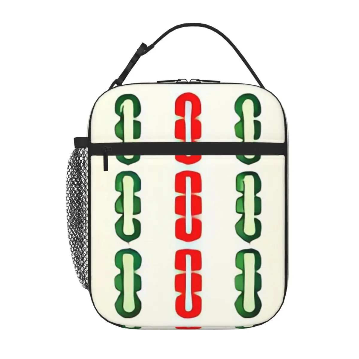 Bestselling Interesting Mahjong Nine Strip Nautical Thermal Tote Garden Party Meal Bag