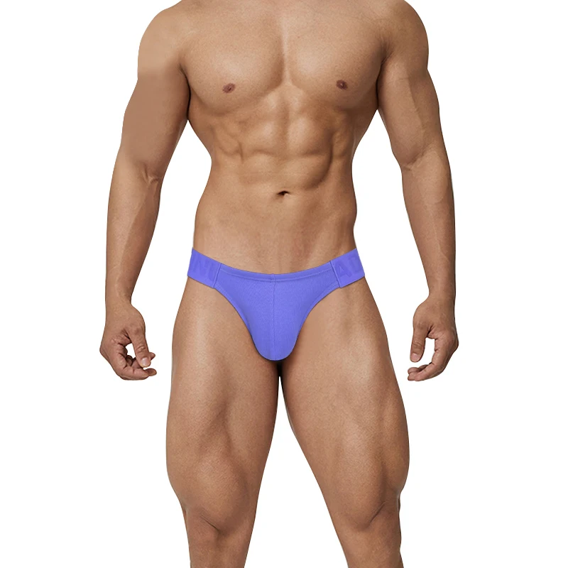 Roupa interior de algodão respirável masculina, tanga esportiva para academia, cuecas atrevida, calcinha micro biquíni, roupas sexy, moda, 3 peças