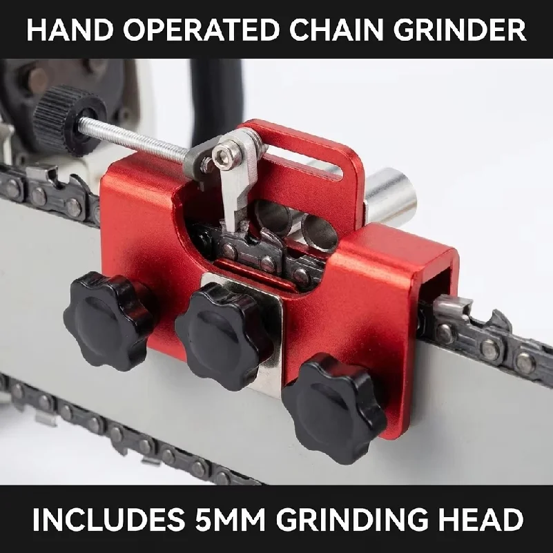 Portable Electric Chainsaw Sharpener Kit with Grinding Stones Woodworking Chain Saw Sharpening Tool for Home Use