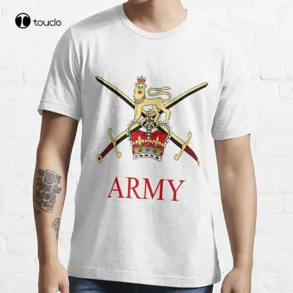 British Army Crest T-Shirt Tee Shirt Custom Aldult Teen Unisex Digital Printing Fashion Funny New Xs-5Xl