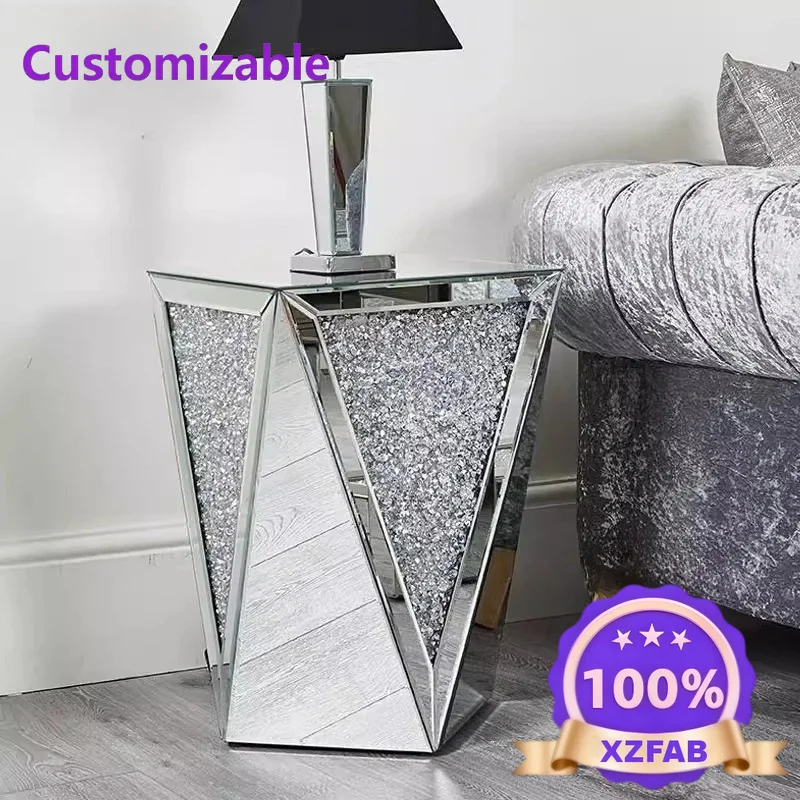 Factory Direct 2026 Nordic fashion coffee table living room sofa side table creative display stand mirror furniture light luxury
