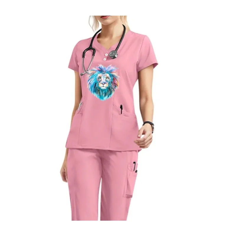 Skin-friendly Women Pajama Set Summer Thin Stretch Quick Dry Loose Comfortable Homewear Custom Printed110