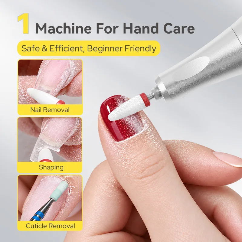 BORN PRETYY Smart Power Storage Nail Grinder Polishing and Polishing Exfoliating Nail Remover Nail Tool