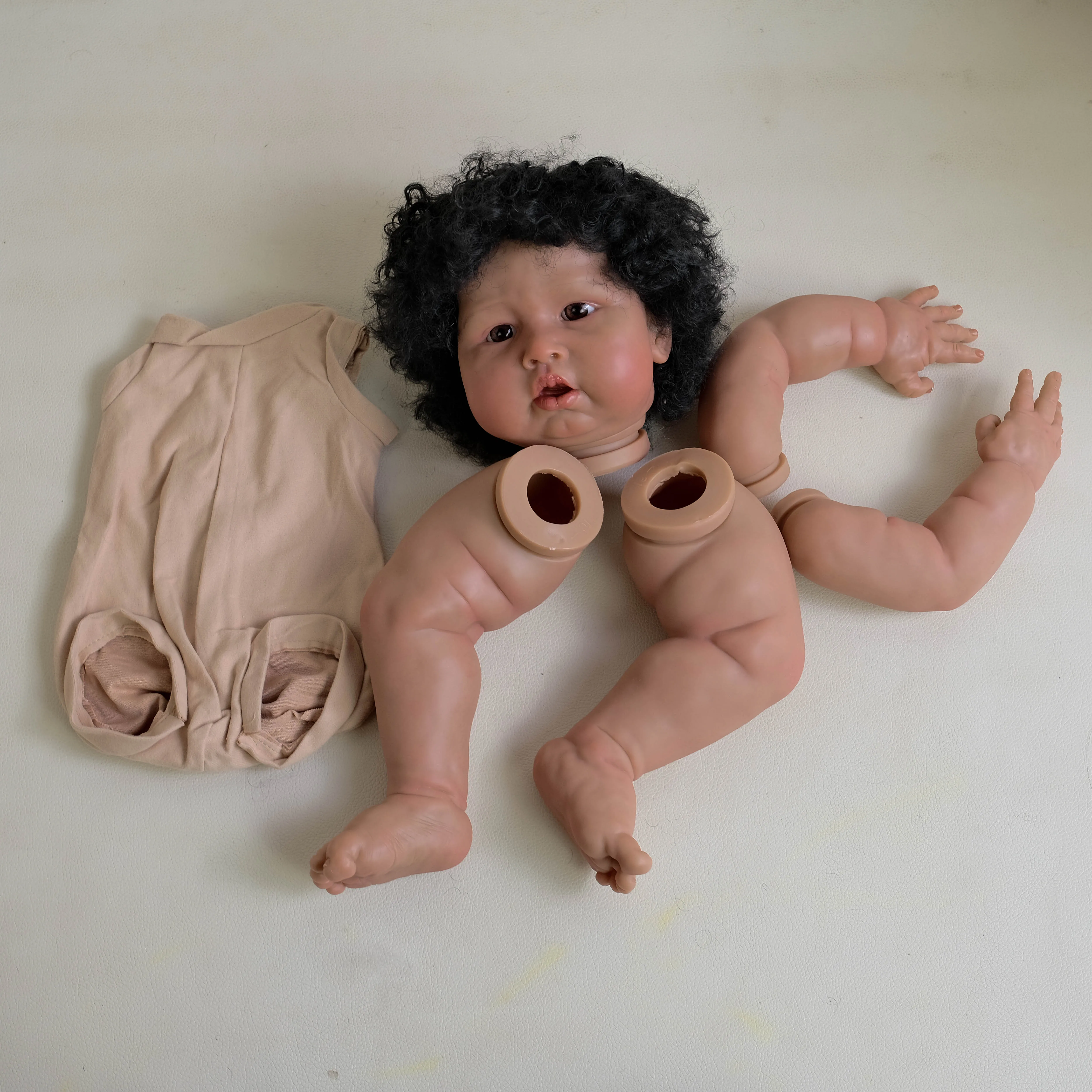 Kit de boneca reborn npk de 24 polegadas, pardal azul, vinil macio, acessórios realistas diy para criar bonecas reborn realistas