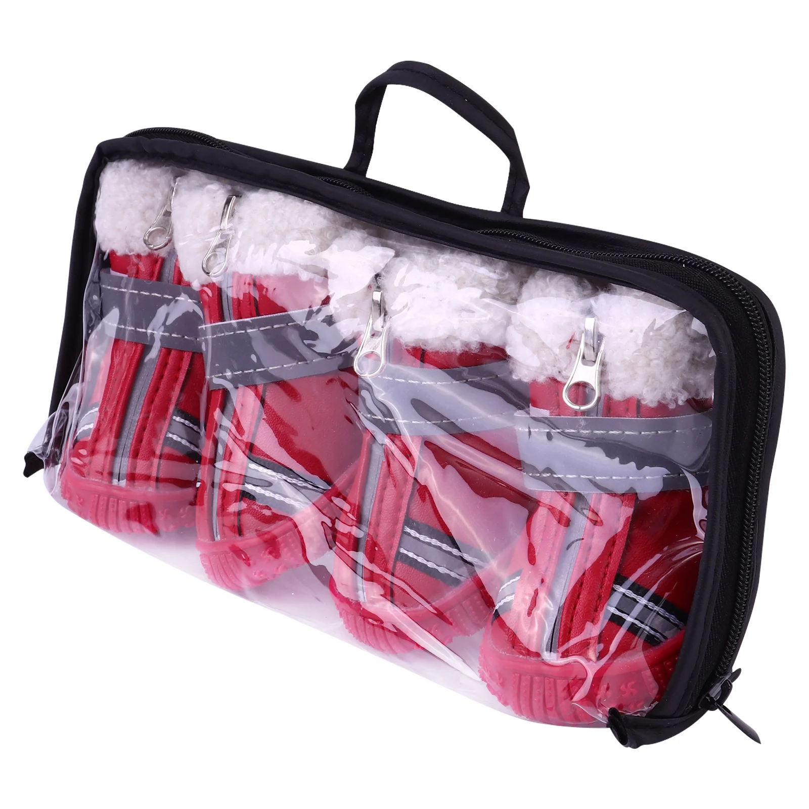 

4Pcs Thickened Snow Dog Shoes Winter Pet Anti Skid Boots Paw Protector Pet Winter Shoes Dog Boots Paw Protectors