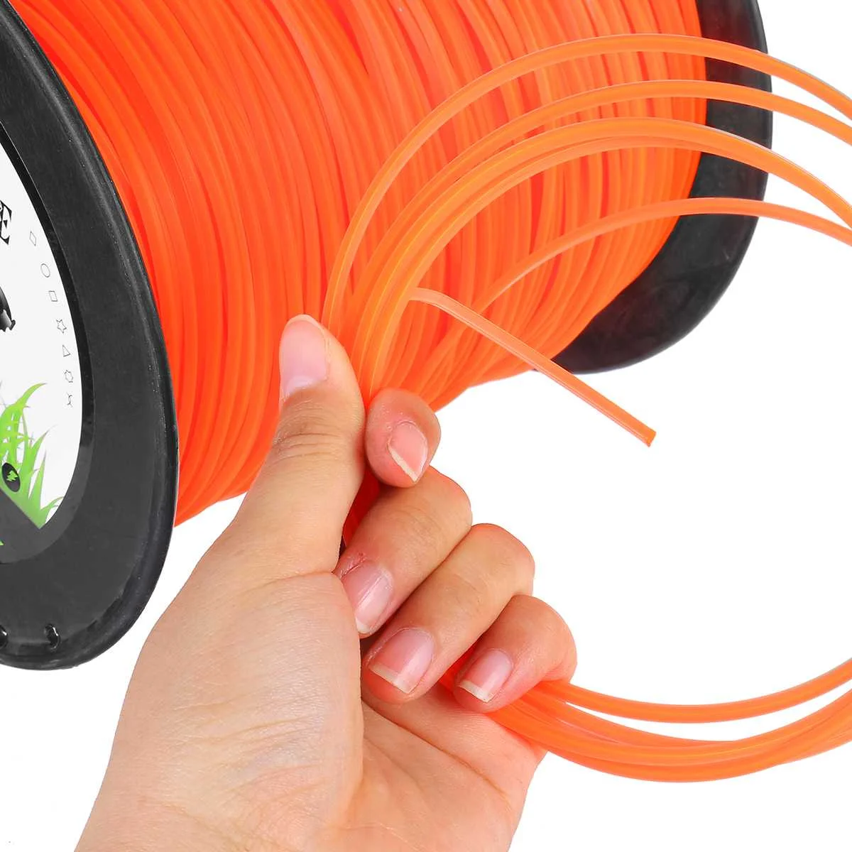 30m/50m Trimmer Line Orange Round Brushcutter Trimmer Cord Line Wire Lawn Mower Accessories Versatile Grass Line Grass Rope