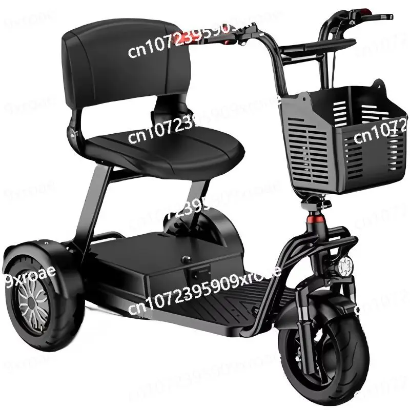 For Seniors Removable Battery Waterproof Folding 3 Wheel Electric Scooter Family Adult Powerful 1000W Mini Electric Tricycle