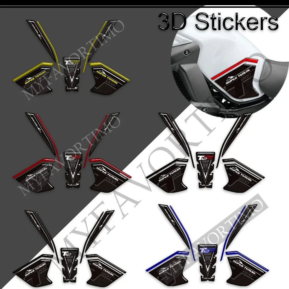 

For Yamaha Super Tenere XT1200X XT1200ZE XT 1200 Z ZE ES XTZ XTZ1200E Gas Fuel Oil Kit Knee Fish Stickers Decals Tank Pad