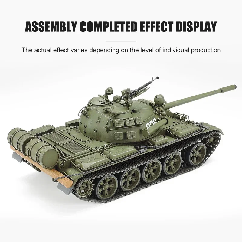 TAMIYA geassembleerde tankmodelset 35257 Sovjet T-55A middelgrote tank 1/35