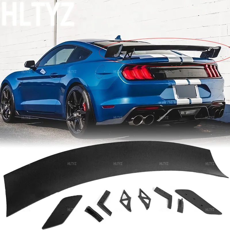 

For 2015-2020 Ford Mustang GT500 car rear wing trunk spoiler carbon fiber exterior/ABS material body decoration kit GT style