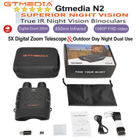 [Genuine] GTMEDIA N2 Night Vision Binoculars Digital Zoom 300m 850nm Infrared 1080P video 5X Digital Zoom Telescope With TF card