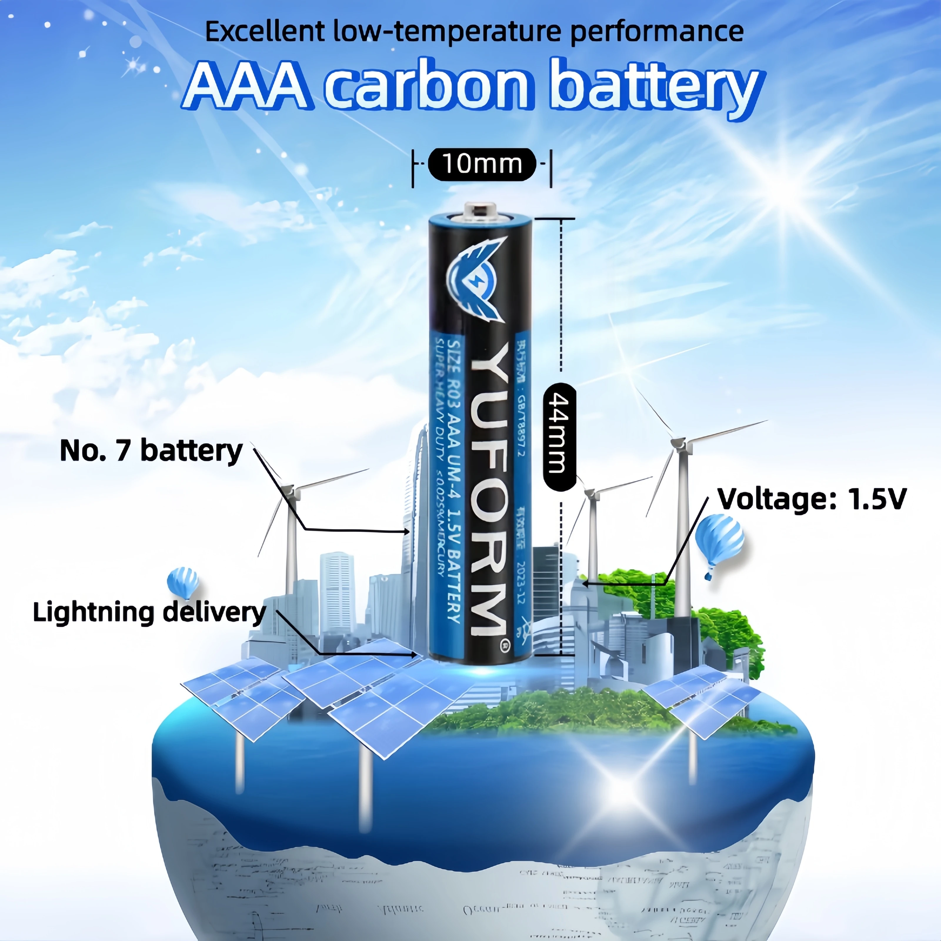 

AAA 1.5V Disposable Alkaline Dry Battery for Led Light Toy Mp3 Camera Flash Razor CD Player Wire
