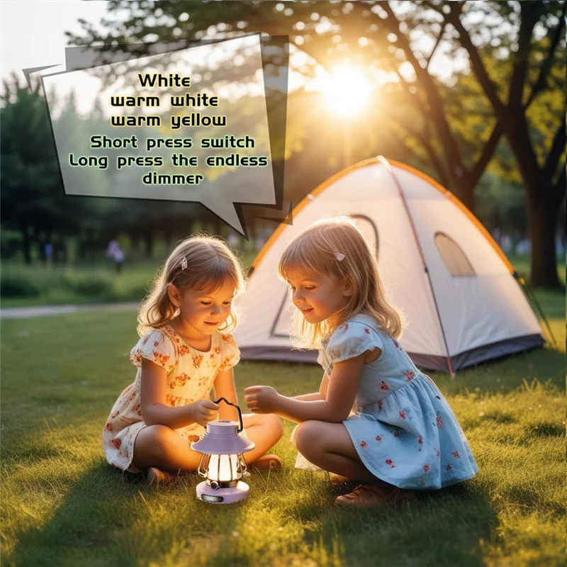 WORTHOWN-Lampada per bambini Set Torcia per bambini Comoda luce a LED Luce notturna portatile ricaricabile a batteria