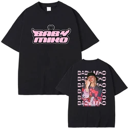 Baby Young Miko Printing Tee-shirt Cotton Short Sleeve Hip Hop Fans Unisex Fashion T-shirt Women Men Fashion Tops Tees Clothes