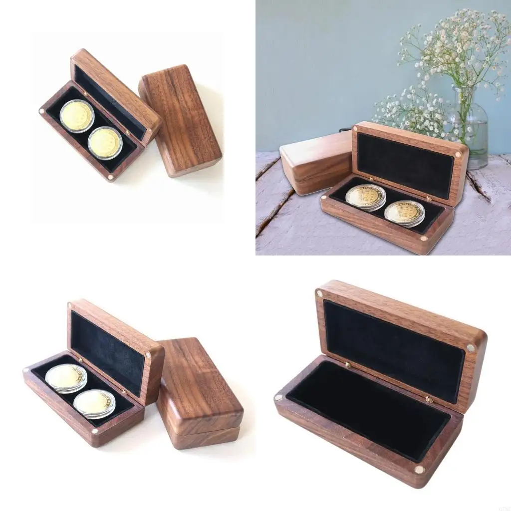 

Стильный элегантный деревянный чехол для хранения значков и медалей, портативный аксессуар для стола или офиса, домашняя