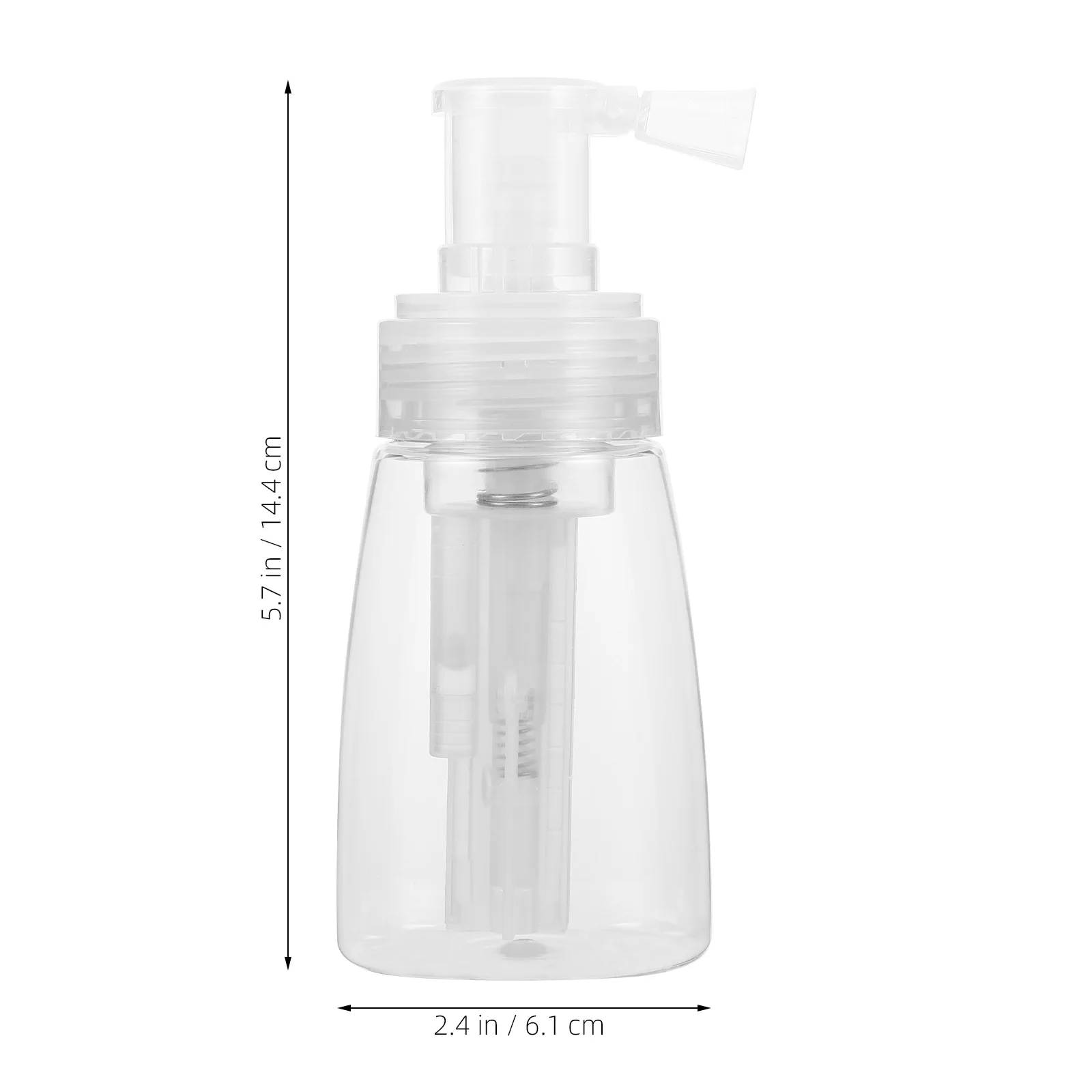 زجاجة رذاذ بلاستيكية شفافة للمسحوق: أداة توزيع رذاذ التلك القابلة لإعادة الملء مع فوهة دقيقة، تصميم متين للسفر #2