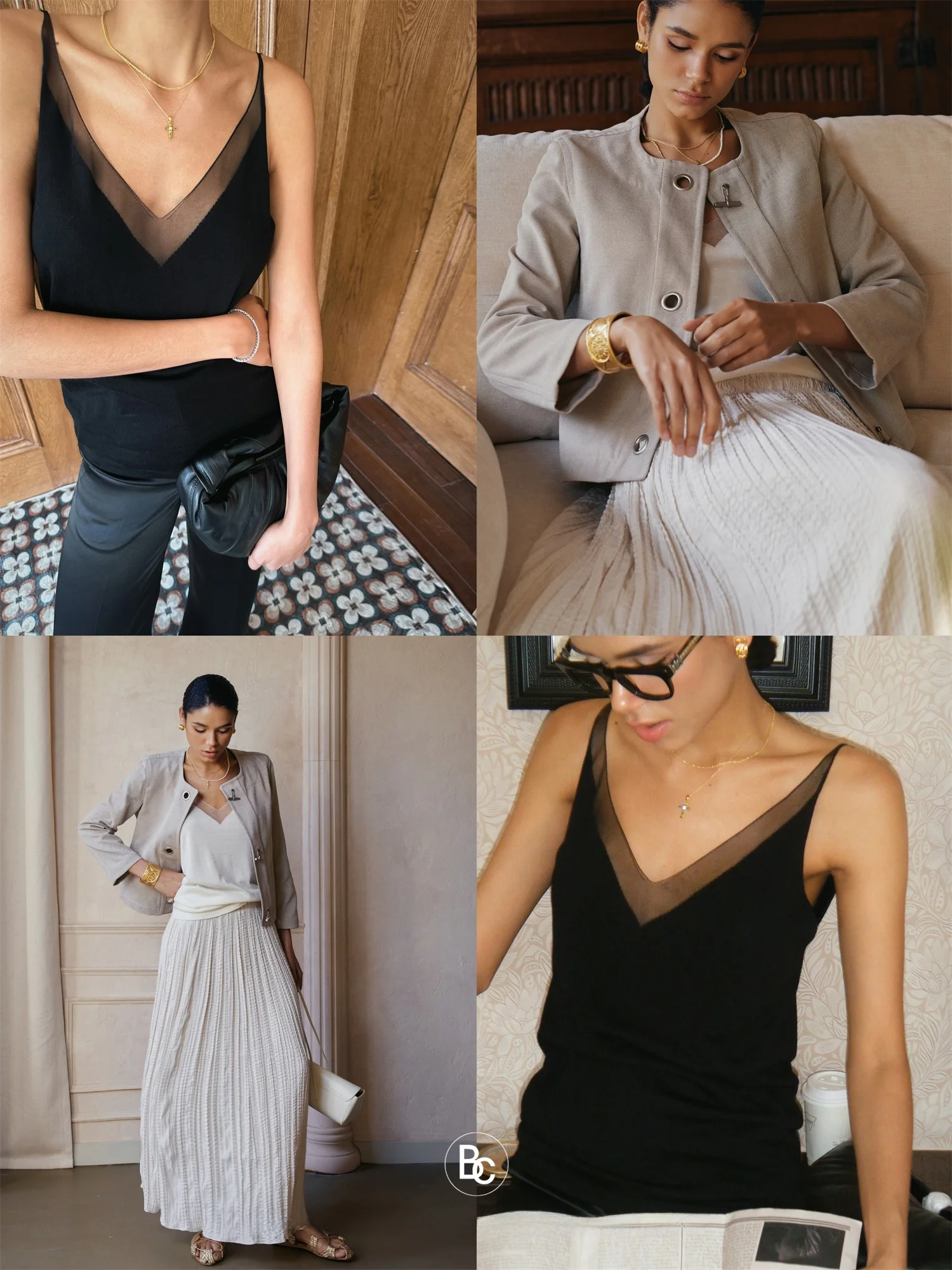 

Женская ультратонкая майка-топ из мериносовой шерсти Betchow 60-Stand с V-образным вырезом: базовый слой, комфортная и освежающая