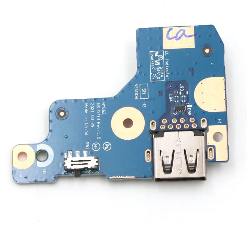 WYORESY New USB Board NS-D713 For Lenovo Legion 5 Pro-16ITH6H Laptop 82JD 5C50S25214