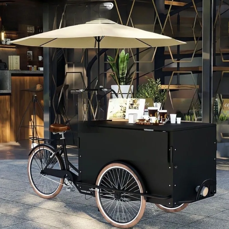 cart Night market upside down donkey three-wheeled dining car Food mobile food stall car can ride a sales truck