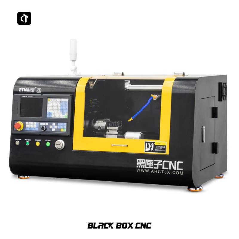 CTMACH Mini Horizontal CNC Lathe Machine 1200W CNC Desktop Flat Bed Lathe