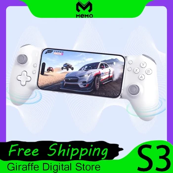 Yeni MEMO S3 oyun Gamepad çift salon yapılandırma uzun ömürlü iPhone Android Tablet için Bluetooth çift mod denetleyici aksesuar