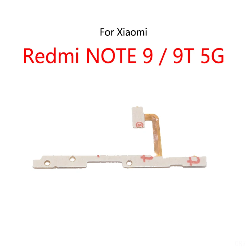 Power Button Switch Volume Mute Button On / Off Flex Cable For Xiaomi Redmi NOTE 9 5G / Redmi NOTE 9T