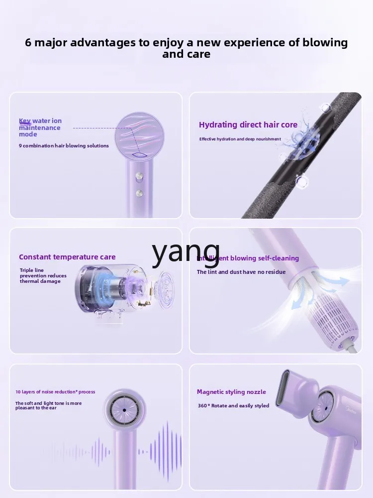 Clx high-speed hair dryer water ion nano-scale household hair care large wind quick drying