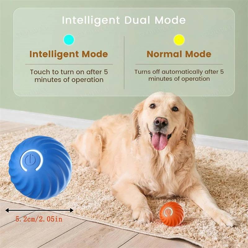 Palla giocattolo per cani intelligente Palla giocattolo interattivo elettronico per animali domestici Palla mobile USB che rimbalza in movimento automatico per prodotti per gatti regalo di compleanno per cuccioli