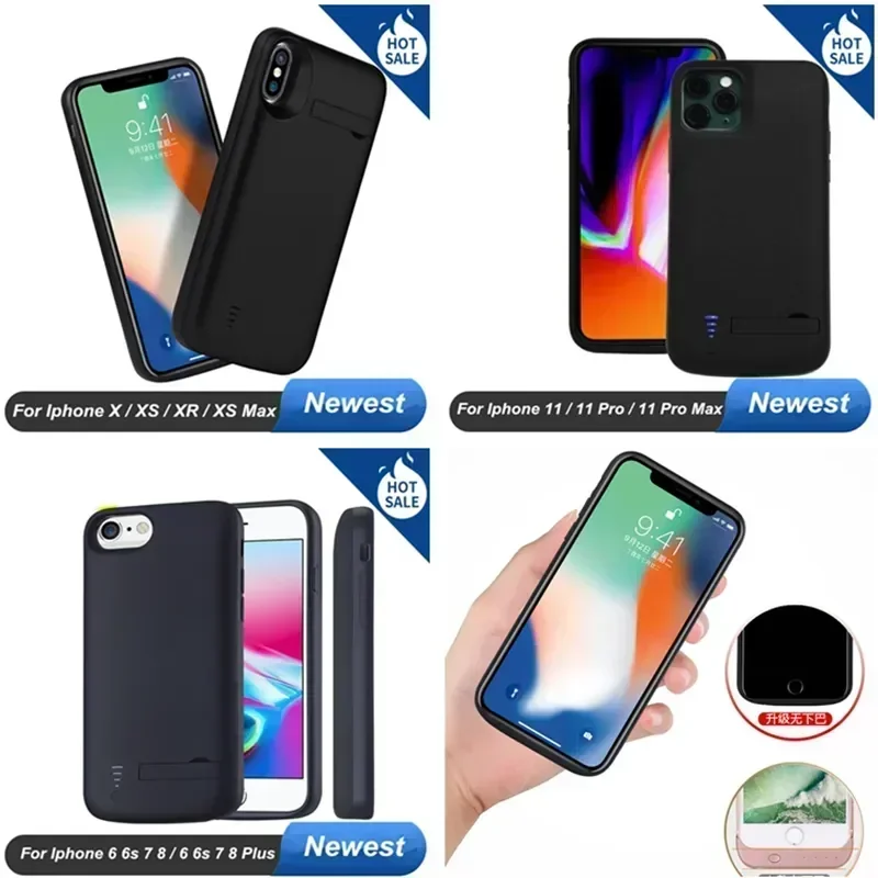 10000Mah Battery Charger Case for Iphone 14 Plus 13 Mini 12 Pro Max 11 Pro X XS XR XS Max 6 6S 7 8 Plus Battery Case Power Bank