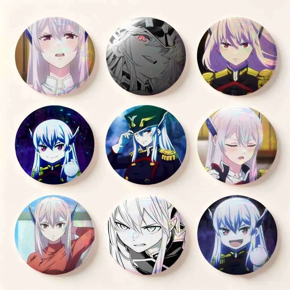 Insignias de figuras de anime de Kyouka Uzen, 25, 32, 44, 58, 75 mm, redondas, para cosplay, decoración de bolsos, para coleccionistas, regalos para amigos, broches, recuerdos.