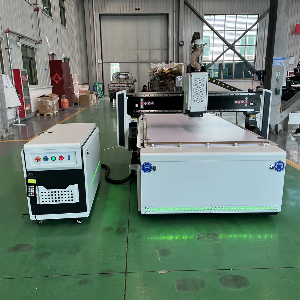 2023 New Materials CNC Router 4x8 3 Axis CNC Wood Router 1325 1530 2030 Machine With Vacuum Table