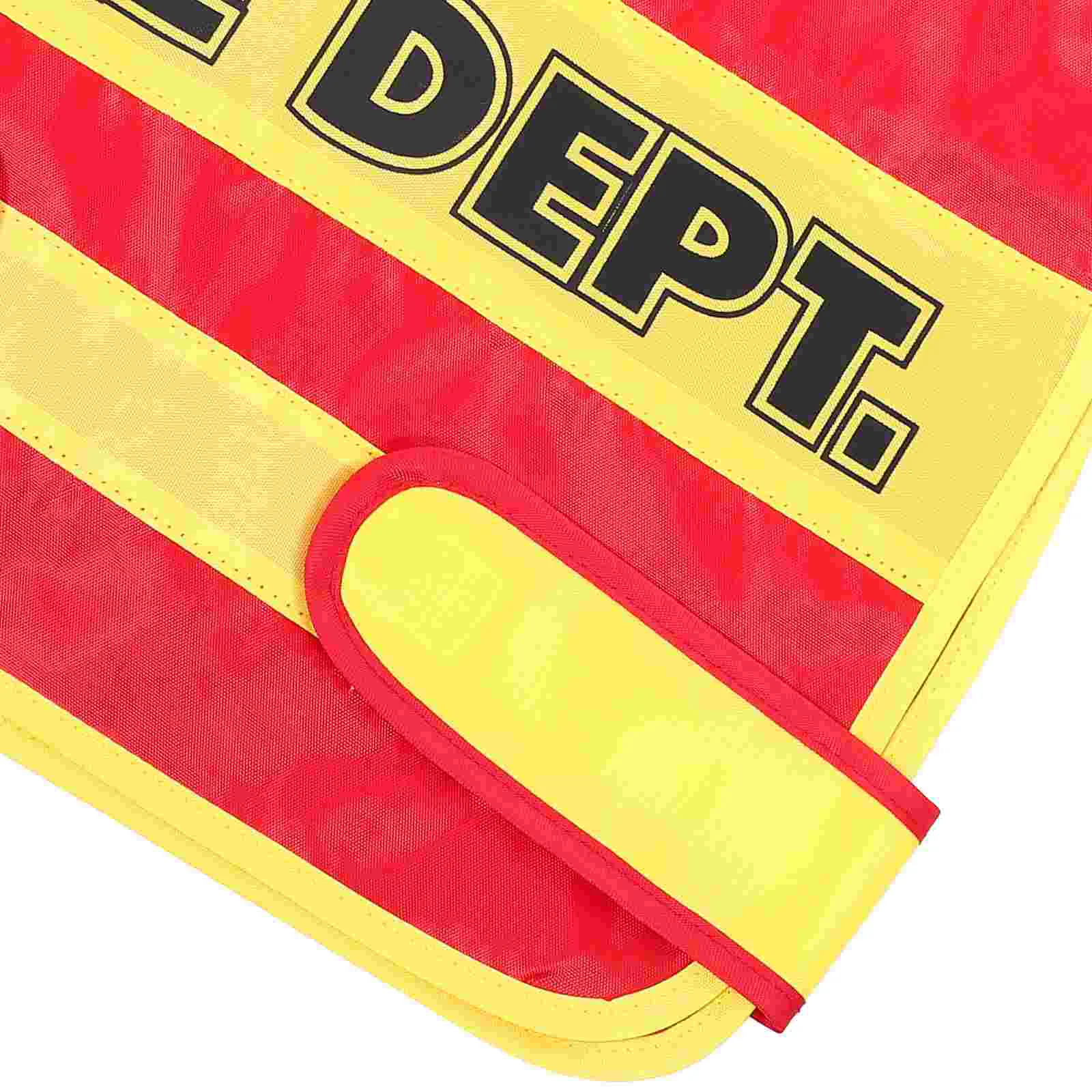 Children Fire Uniform Kid Fireman Toddlers Kids Firefighter Dress up Vest Career Costumes Halloween Cosplay Profession