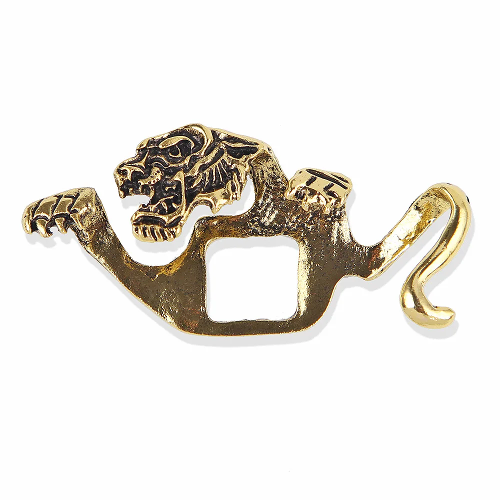 Classic Retro Animal Lapel Pin Crocodile Tiger Design Brooch for Men Suit Shirt Collar Coat Pocket Decoration view 3