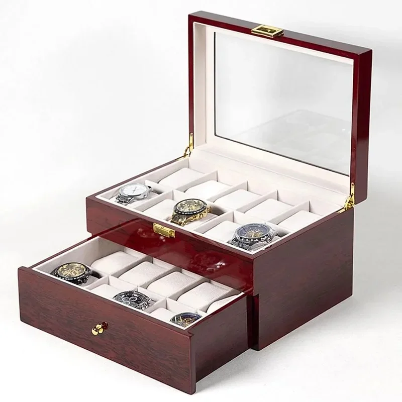 صندوق خشبي لتنظيم الساعات بـ 3 - مراجعة Men Accessories Organiser وسعره