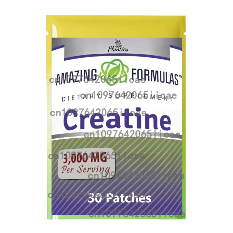 Creatine Monohydrate Transdermal Patches- Support Muscles, Cellular Energy and Cognitive Function - with Nitric Oxide