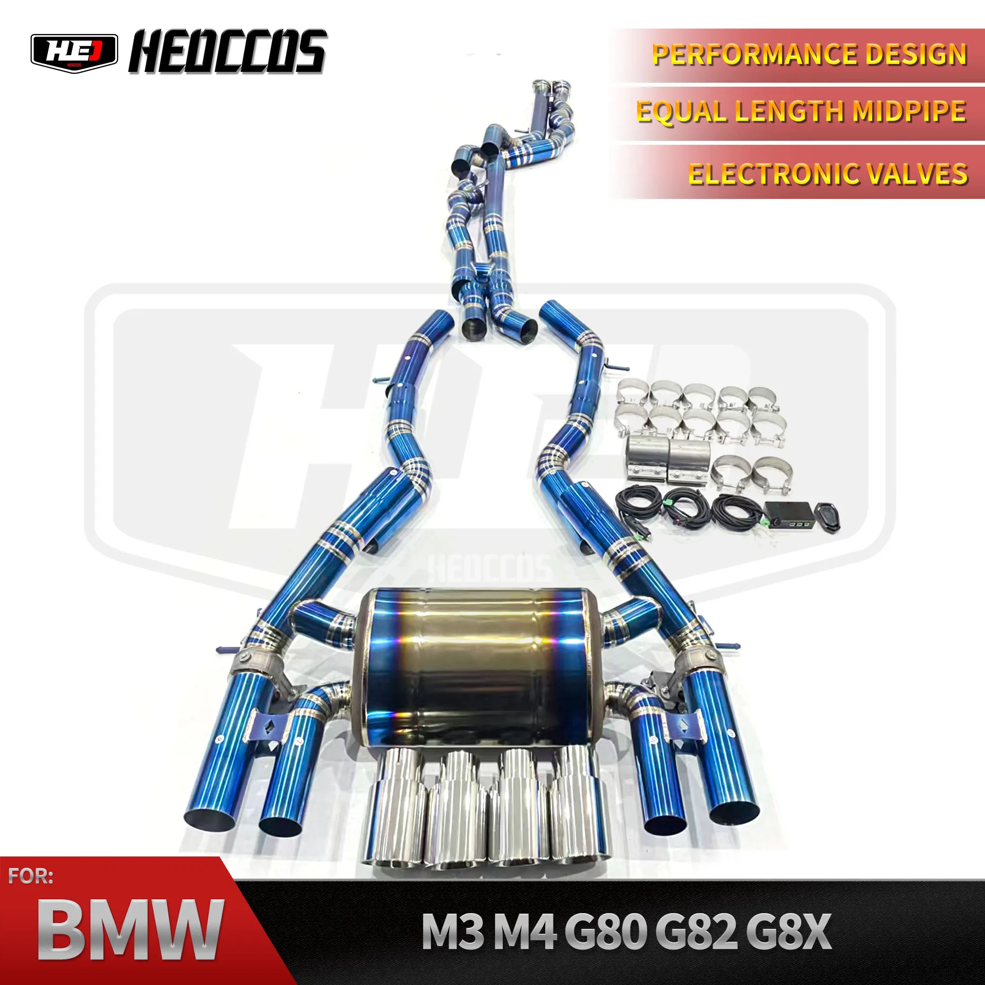 

Высокая производительность HEO для Bmw M3/M4 G80/G82/G8x 3,0T, выхлопная труба из титанового сплава Catback, автомобильная выхлопная система