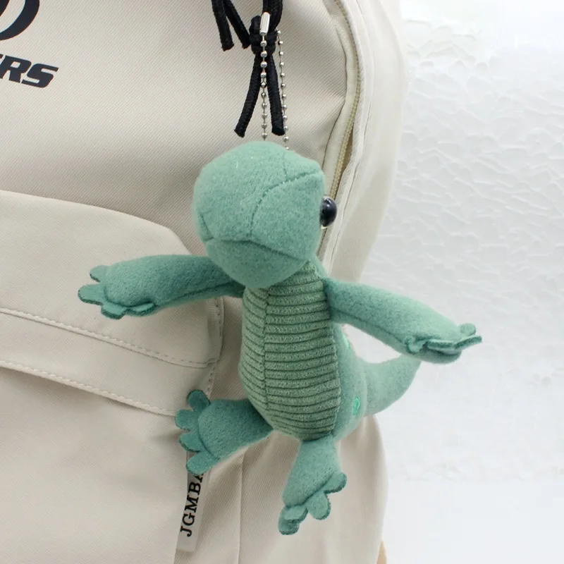 2023 heiße Modelle niedlichen Cartoon Eidechse Puppe Charme Dinosaurier Auto Schlüssel bund weiblichen Rucksack Anhänger Kinder Plüsch Spielzeug puppe