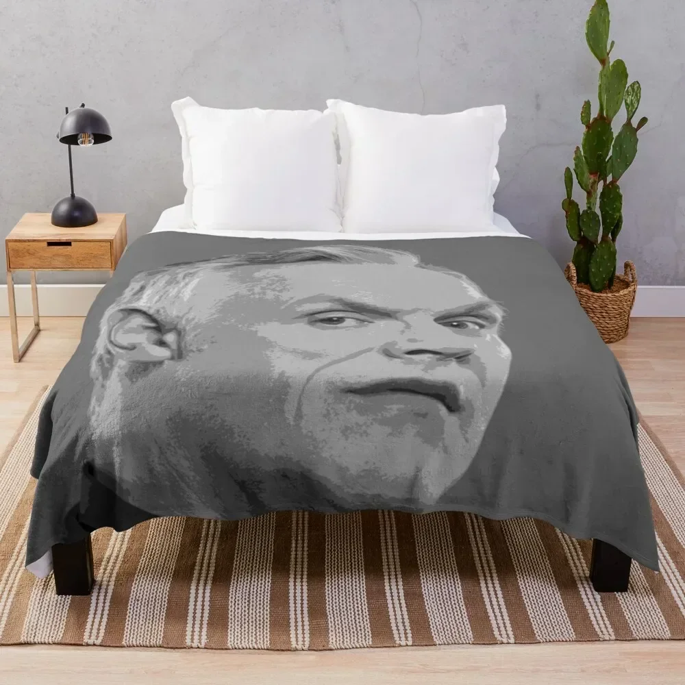 

Greg Davies Pop Art Portrait Throw Blanket Stylish Warm Blanket for Living Room Bedroom